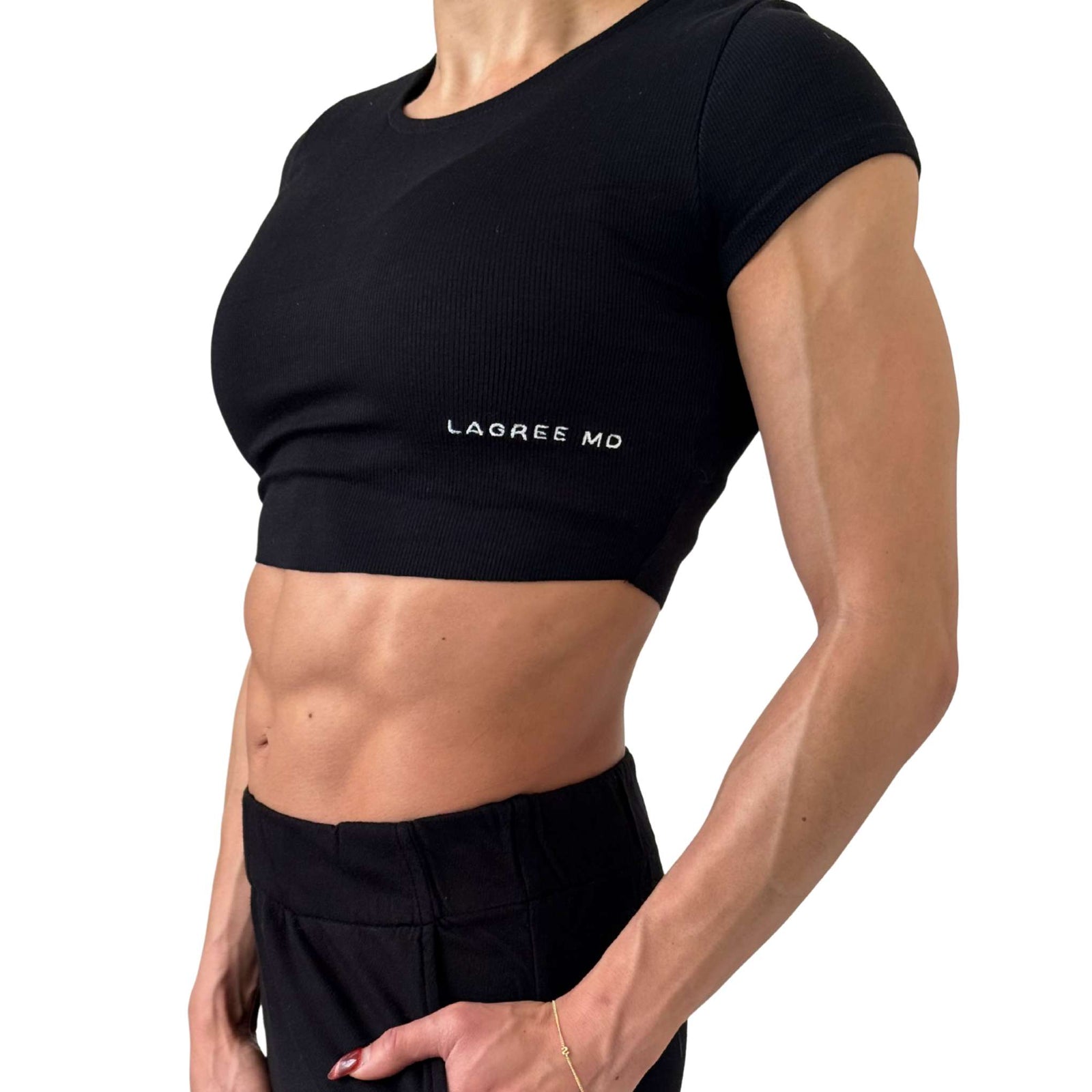 Talentless | Raw Hem Crop Baby Tee
