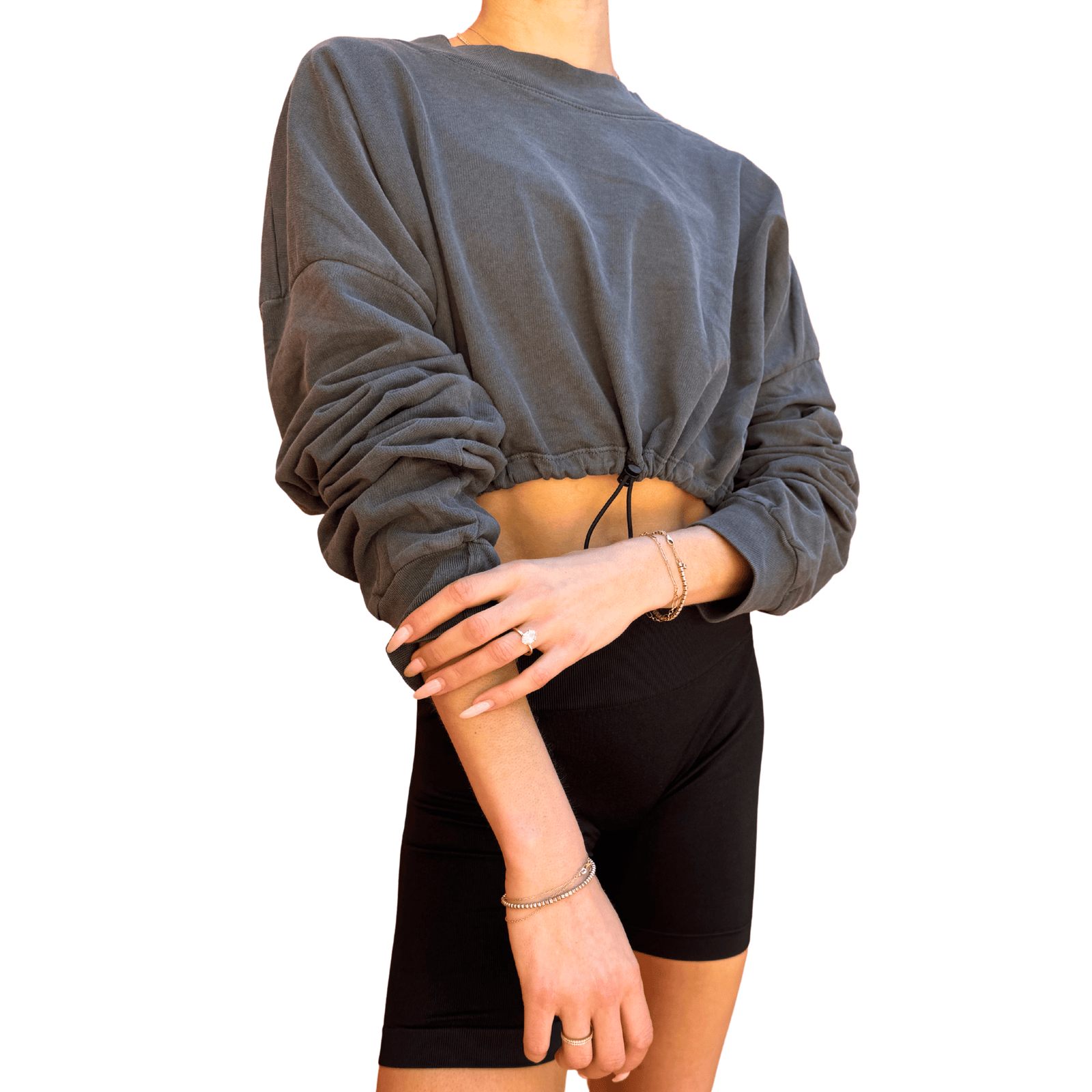 Talentless | Crop Long Sleeve Cinch