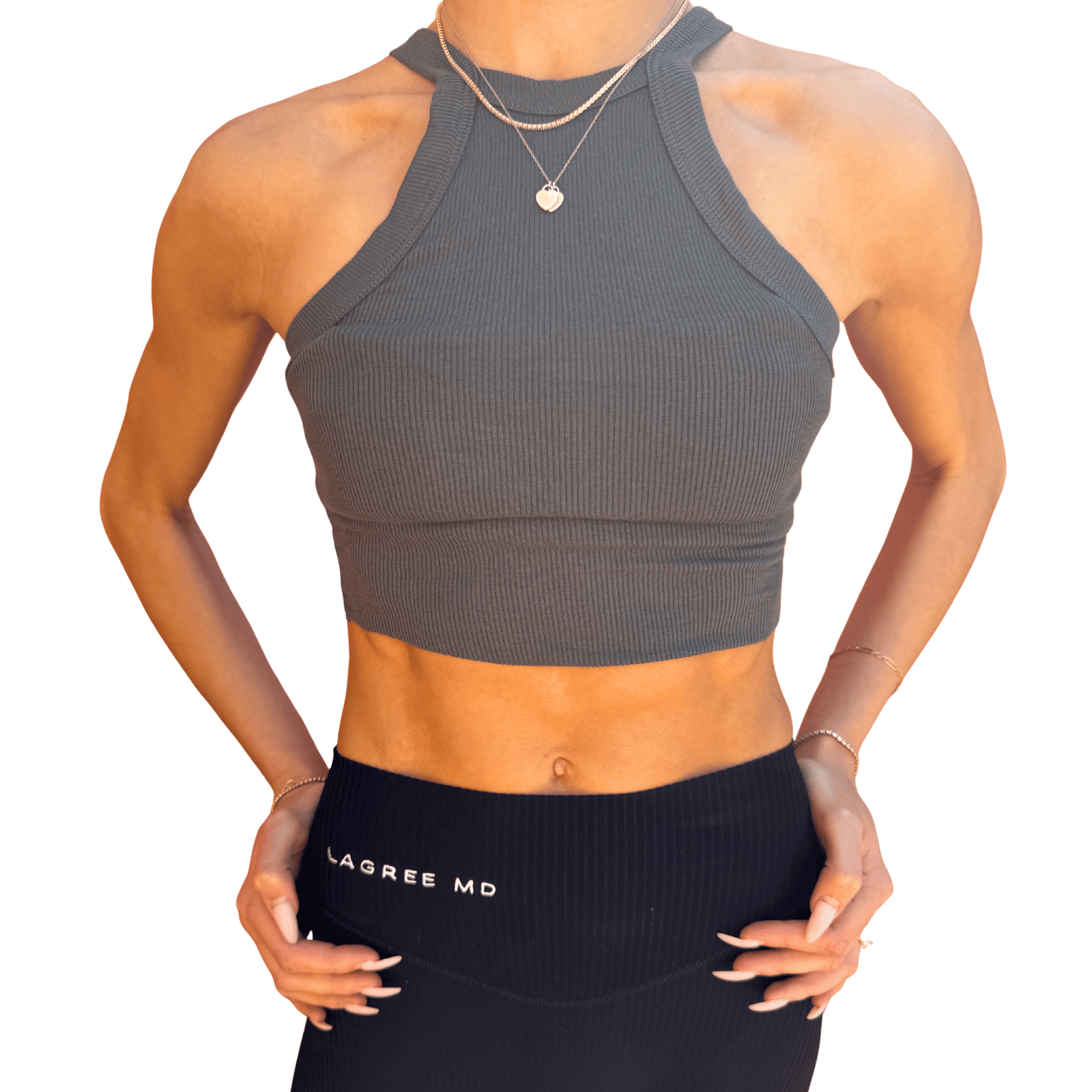 Talentless | Crop High Neck Tank